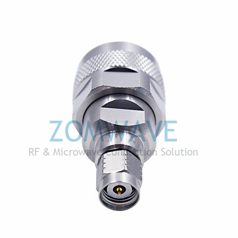 2.4mm Male to N Type Male Stainless Steel Adapter, 18GHz