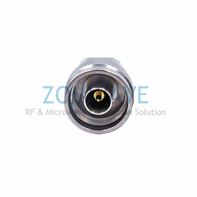 2.4mm Male to N Type Male Stainless Steel Adapter, 18GHz