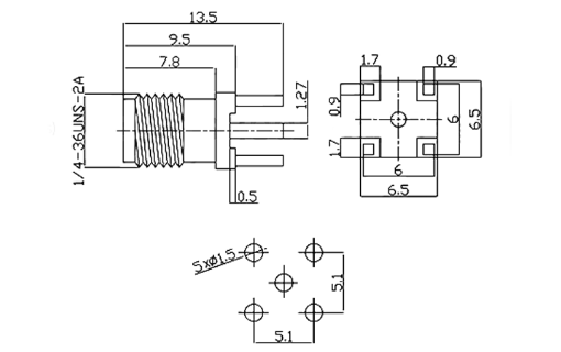 sma connector, sma female connector, rf connector