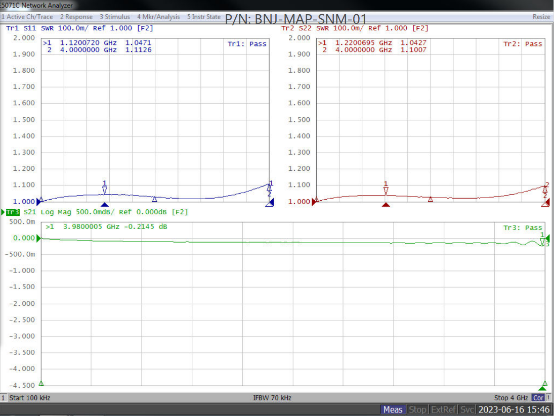 SMA Male to BNC Female Adapter, 4GHz