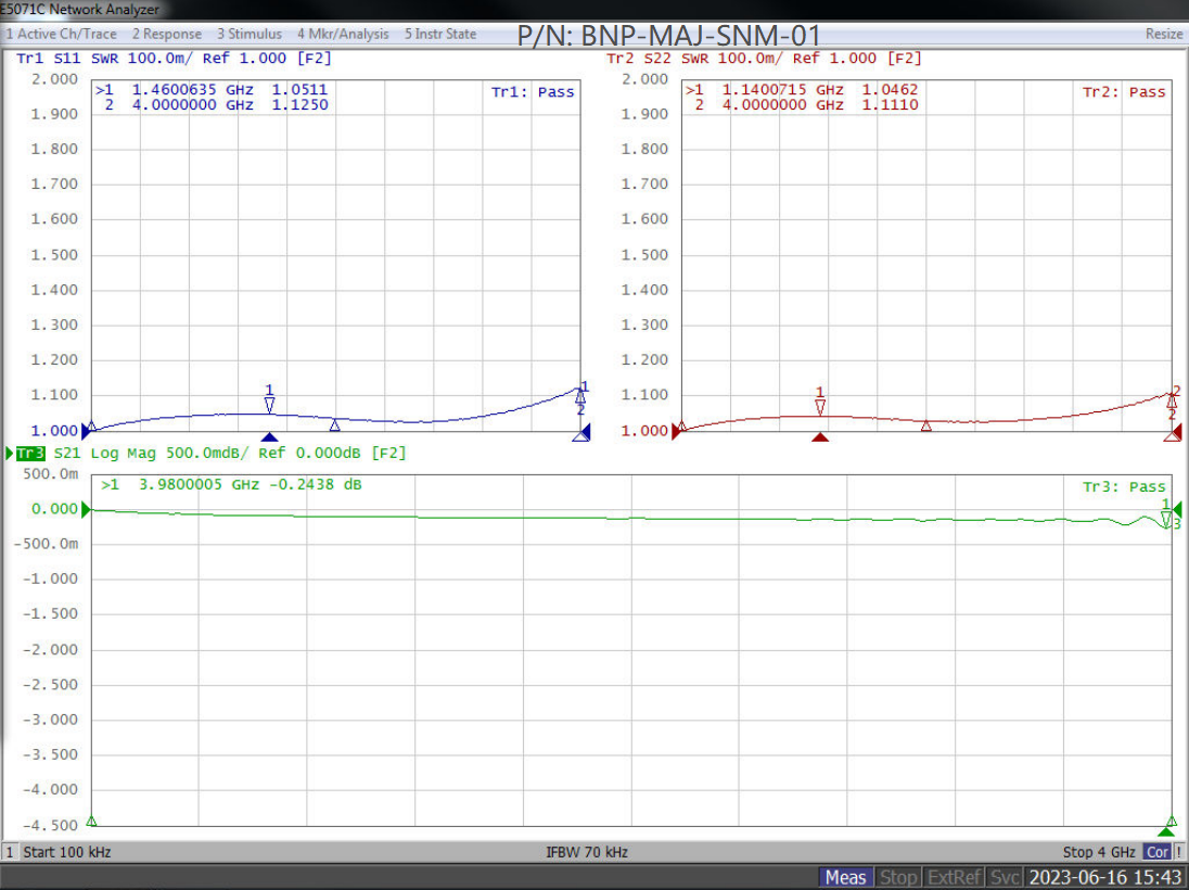 SMA Female to BNC Male Adapter, 4GHz