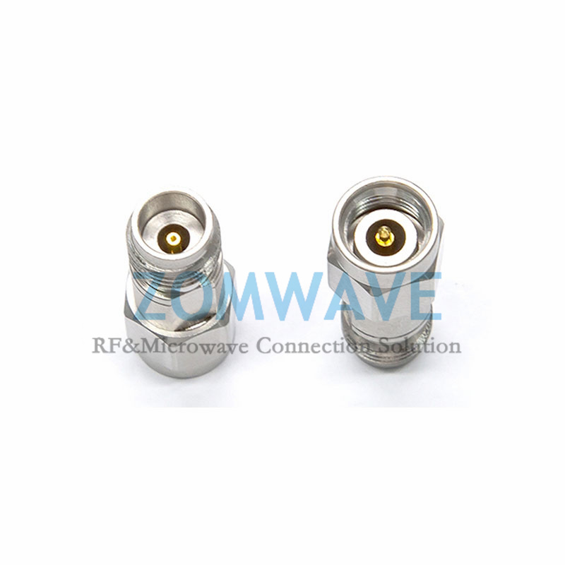 2.4mm Female to 2.92mm Male Stainless Steel Adapter, 40GHz