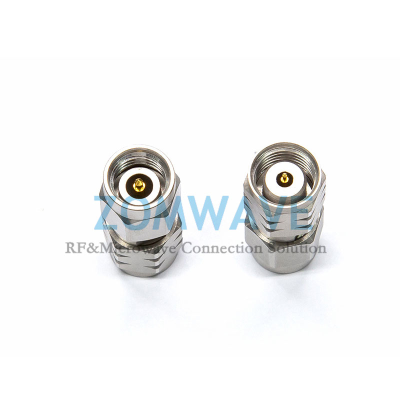 1.85mm Male to 2.92mm Male Stainless Steel Adapter, 40GHz