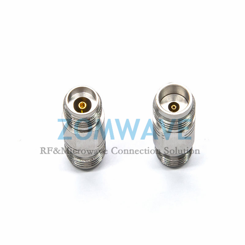 1.85mm Female to 2.92mm Female Stainless Steel Adapter, 40GHz