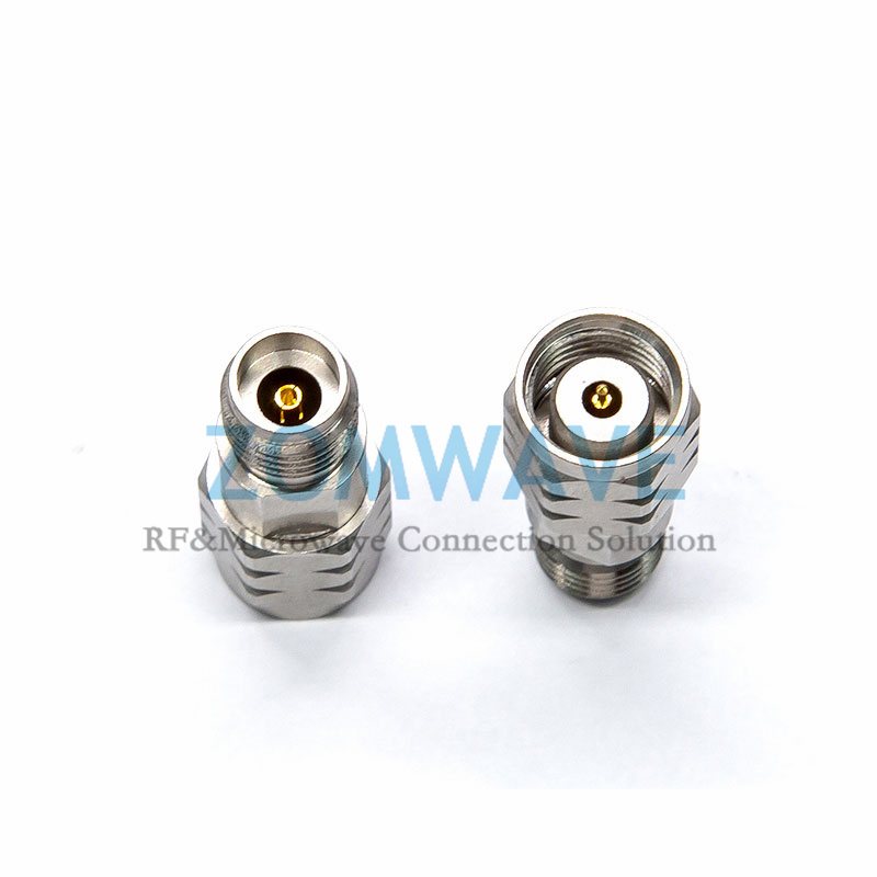 1.85mm Male to 2.92mm Female Stainless Steel Adapter, 40GHz