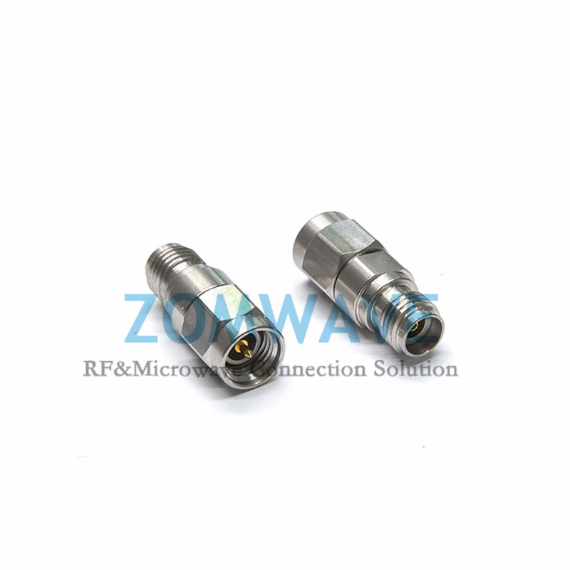 2.92mm Female to 3.5mm Male Stainless Steel Adapter, 26.5GHz