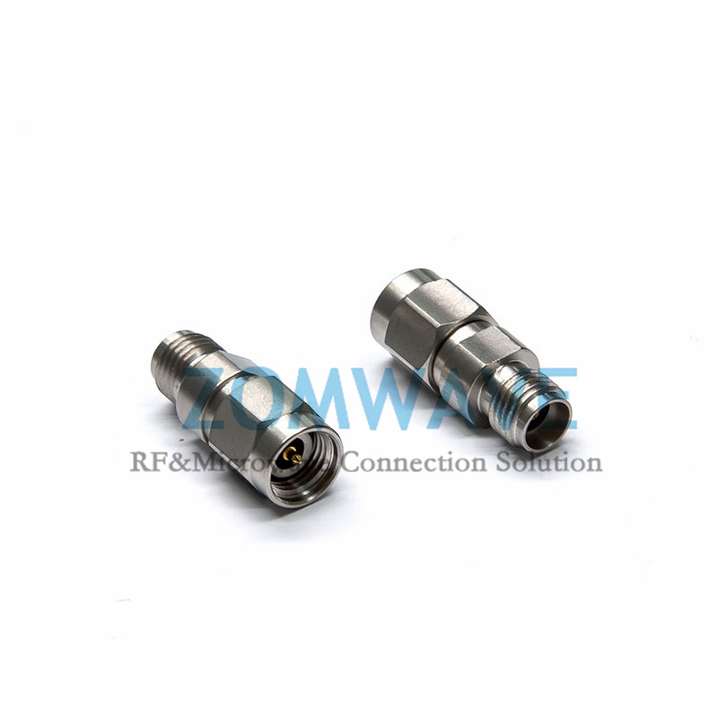 2.92mm Male to 3.5mm Female Stainless Steel Adapter, 26.5GHz