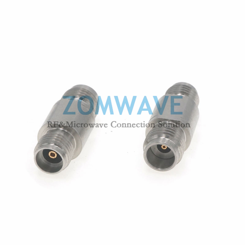 2.4mm Female to 3.5mm Female Stainless Steel Adapter, 27GHz