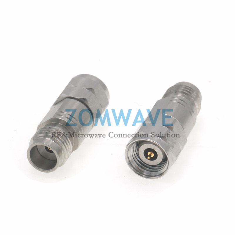 1.85mm Female to 2.4mm Male Stainless Steel Adapter, 50GHz